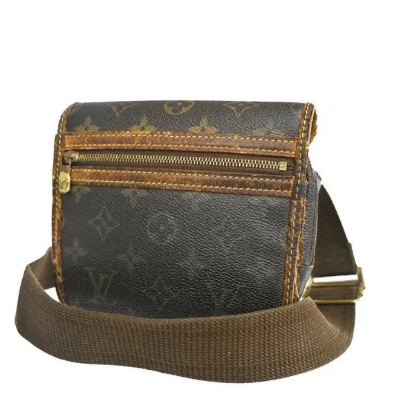 LOUIS VUITTON Bum Bag Bosphore Waist Pouch Monogram Leather Brown